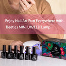 Beetles Uv Light for Nails Mini Nail Lamp Poly Nail Gel Curing Lamp Nail Gel UV Led Nail Lamp Nail Light for Gel Top Coat Poly Nail Gel Polish Manicure Tool beetles Gel Polish