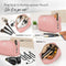 Cosmetic & Makeup Bag, Zippered Makeup Pouch for Women & Girls, Travel Cute Organizer Suitable for Purse, Versatile Bag with Multiple Compartments for Makeup, Toiletries, Pencils, Accessories BOACAY Store