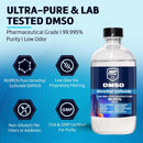 DMSO Dimethyl Sulfoxide 99.995% Pure | Low Odor | 8 oz (237 ml) Clear Glass Bottle | High Purity Multipurpose Solvent for Laboratory, Industrial & DIY Use Infinity Warehouse