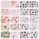 Makartt Nail Art Foil Glue Gel with Flower and Butterfly Foil Sticker Nail Prints Set Nail Transfer Tips Christmas Art DIY 15ML, 20PCS (2.5cm100cm) Stickers, Nail Dryer Curing Lamp Required Makartt