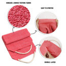 EvridWear Exfoliating Back Scrubber with Handles Two Sides for Body Shower Deep Cleans Skin Massages Invigorating Blood Circulation Men Women One Size (Back Scrubber + Heavy Gloves Pink) Evridwear