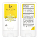 Mineral Sunscreen Stick - SPF 30 Zinc Oxide Sunscreen Lotion Stick Made with Organic Ingredients, Best Sun Protection Travel Sunscreen Face and Body, Reef Friendly Sunscreen, Water Resistant Beauty by Earth