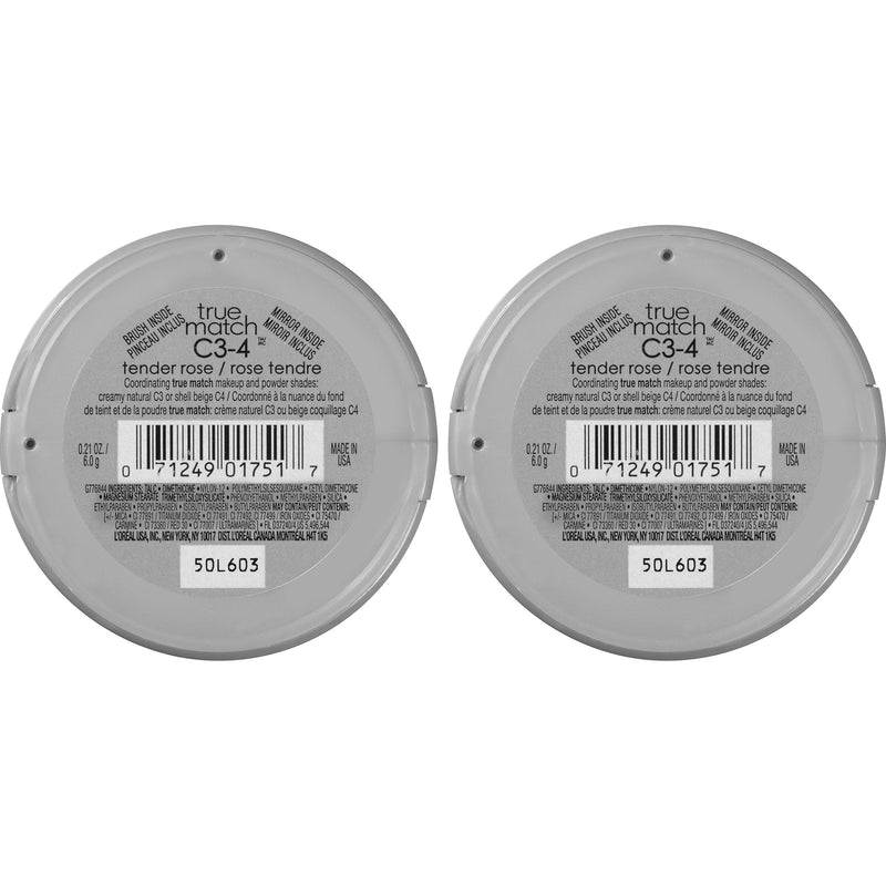 L'Oreal Paris Cosmetics True Match Super-Blendable Blush, Tender Rose, 2 Count L'Oréal Paris