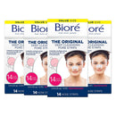 Bioré Original Deep Cleansing Blackhead Remover Pore Strips, Nose Strips for Instant Pore Unclogging, features C-Bond Technology, Oil-Free, Non-Comedogenic Use, 14 Count, 4-pack Bioré