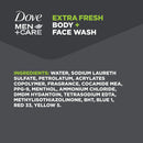 Dove Men+Care Body Wash for Men's Skin Care Extra Fresh Effectively Washes Away Bacteria While Nourishing Your Skin 18 oz 4 Count DOVE MEN + CARE Store