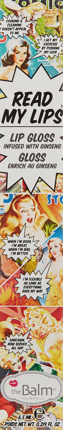 Read My Lips Lip Gloss, Hubba Hubba, Highly-Pigmented, Ultra Moisturizing theBalm