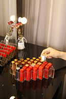 Clear Acrylic Fish Shape Lipstick Organizer Tower, Lip Gloss Storage Holder Stand for 16 Lip Sticks, Perfect for Makeup Cosmetic Vanity and Dresser Display (2 Pack) YIEZI