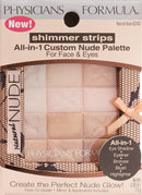 Physicians Formula Shimmer Strips All-In-1 Custom Nude Palette For Face & Eyes, Natural Nude Physicians Formula