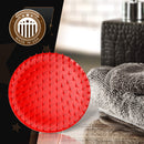 Bossman Scalp Massager and Shampoo Shower Brush - Head Scrubber - Beard Exfoliator - Hair and Beard Dandruff Control (Red) Bossman