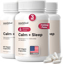Nourished Calm + Sleep Melatonin-Free Sleep Support - 360 Capsules Infinity Warehouse