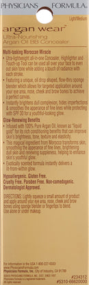 Physicians Formula Argan Wear Ultra-Nourishing Argan Oil SPF 30 BB Concealer, Light/Medium, 0.35 Ounce Physicians Formula