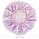 Shower Caps for Women 3 Pack in Different Colors - For Long and Short Hair - Reusable Bath Hair Cap for Ladies, Men and Kids UB-STORE