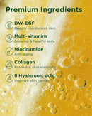 EASYDEW DW-EGF Multi Vita Ampoule Cleanser – Hypoallergenic Face Wash for Sensitive Skin with High-Concentration EGF Peptide, Multi-Vitamins and Hyaluronic Acid - Ampoule to Bubble Foam, 6.76 fl.oz. Infinity Warehouse