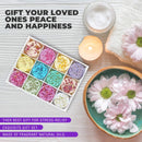 Makady Aromatherapy Shower Steamers - Variety Set of 12x Shower Bombs with Essential Oils for Relaxation. Shower Bomb Melts for Women Who Has Everything. Shower Steamer Tablets (Fizzies) for Home Spa MAKADY