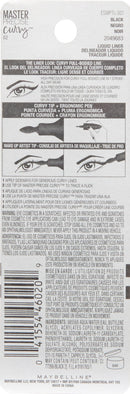 Maybelline New York Master Precise Curvy Liquid Eyeliner, Black, 0.01 oz. Maybelline New York