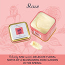 Mother's Shea by Eu'Genia Whipped Shea Butter (Rose, 2 Oz Tins - Set of 3) 100% Pure Raw Unrefined African Shea - Organic, Sustainably-Sourced Ingredients - Natural Skin & Hair Care Mother's Shea