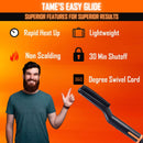 TAME THE WILD Easy Glide Beard Straightener Essentials Kit-Anti Scald Beard Straightening Comb, Heat Protection Spray,Beard Soap,Beard Balm,Detangle Comb, and Storage Case-Ultimate Beard Grooming Kit TAME THE WILD