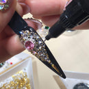 iHold Precision Glue Gel, Rhinestone Glue for Nails, Bling Adhesive Nail Art Glue Stick, Point Drill Pen, Jewelry Diamond Manicure Decoration Gel, DIY, Clear UV LED, 10 ml Glitz Accessories & Such.