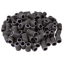PANA 100 Pieces Nail Sanding Bands Professional Nail Manicure Great Fit for Nail Drill Bits for Acrylic Nails (240 Grit, Black) PANA Store
