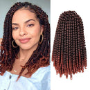 1 Pack Spring Twist Braiding Hair Spring Twists Bomb Twist Hair Synthetic Fiber Fluffy Twist Crochet Braids Low Temperature Twist Crochet Hair for Black Women Braiding Hair(8inch,T1B/350) Liyate Store