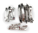 ALL in ONE DIY Hair Clip Kit: 15pcs Assorted Size French Style Barrette Hair Clip 40mm 60mm 80mm All In One