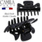 Camila Paris CP3027 French Hair Clip for Women, 1.5 inch Set of 2 Black Girls Hair Claw Clips Jaw Fashion Durable Styling Hair Accessories for Women, Strong Hold No Slip Grip, Made in France Camila