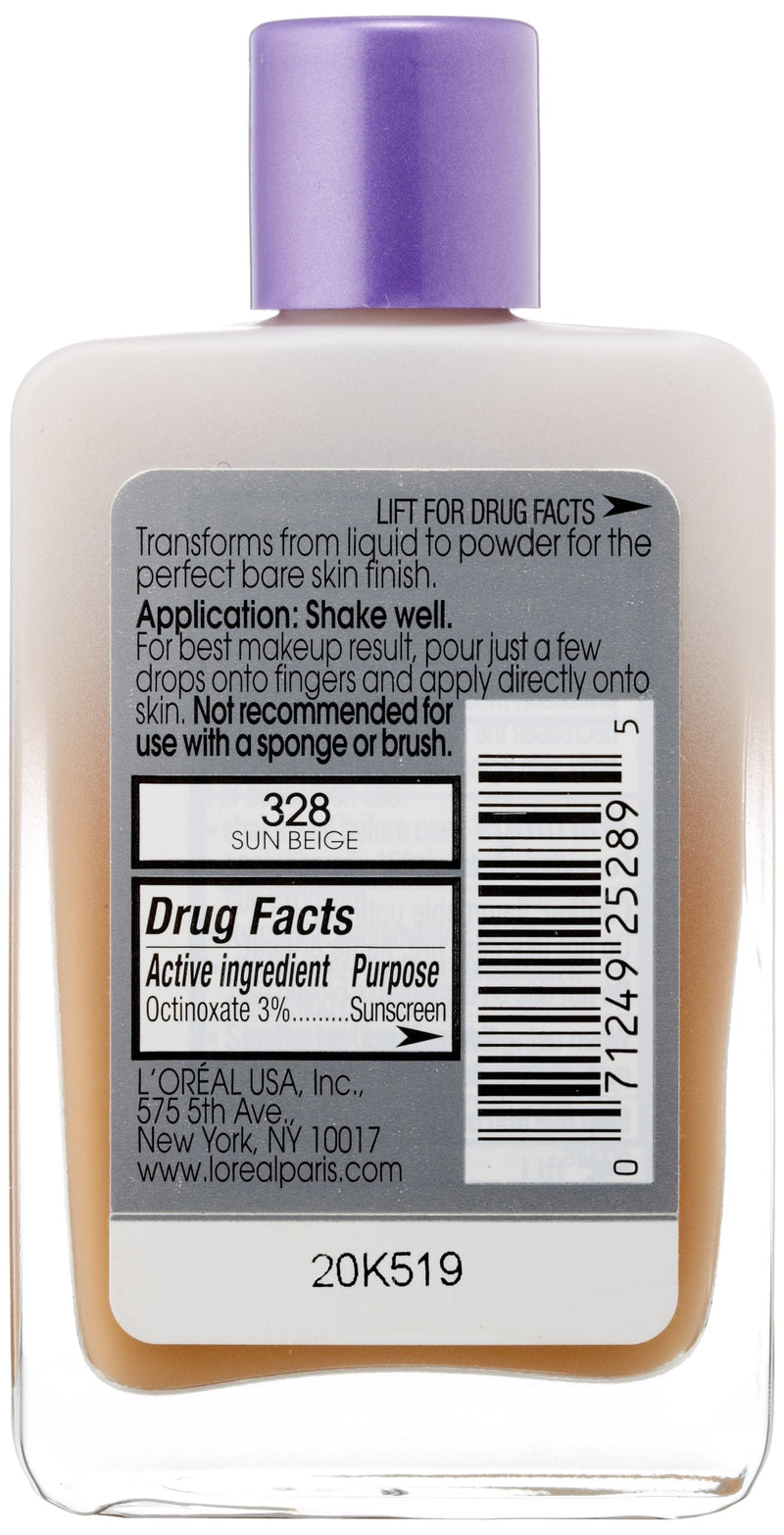 L'Oreal Paris Magic Nude Liquid Powder Bare Skin Perfecting Makeup SPF 18, Sun Beige, 0.91 Ounces L'Oreal Paris