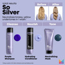 MATRIX Total Results So Silver Color Depositing Purple Shampoo | For Neutralizing Yellow Tones | Tones Blonde & Silver Hair | For Color Treated Hair | 33.8 Fl. Oz. MATRIX