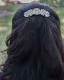 Daisies Hair Clip, Hand Crafted Metal Barrette Made in the USA with a Large 80mm Clip by Oberon Design Oberon Design