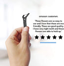 The Humble Co. Natural Dental Floss Picks (200 Count) - Vegan, Eco Friendly, Sustainable Dental Flossers with Grip Handle, Zero Waste Plaque Remover for Oral Care with a Fresh Feel (Charcoal) The Humble Co.