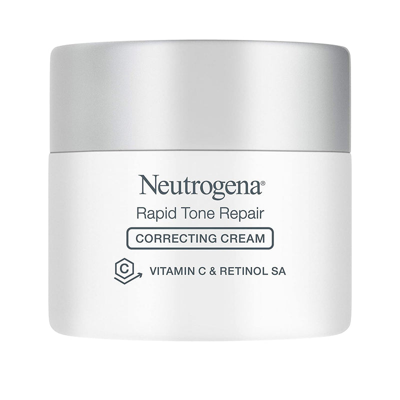 Neutrogena Rapid Tone Repair Vitamin C Brightening Correcting Cream, Tone Evening Face, Neck, and Chest Cream with Vitamin C, Retinol, and Hyaluronic Acid for Dark Spots and Wrinkles 1.7 oz Neutrogena Store
