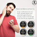 Scented Beard Balm Set Variety Pack 4 - All-Natural Citrus, Sandalwood, Vanilla, Cedarwood Scents for Men - Styles & Conditions with Organic Shea Butter, Argan, Jojoba Oils by Striking Viking Striking Viking Store
