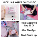 Makeup Remover Micellar Gentle Cleansing Wipes for Waterproof Makeup by Garnier SkinActive, 25 Count (Pack of 2) Garnier