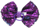 JoJo Siwa Ponytail Holder Bow, Purple Reversible Sequin, 1 Count JoJo Siwa