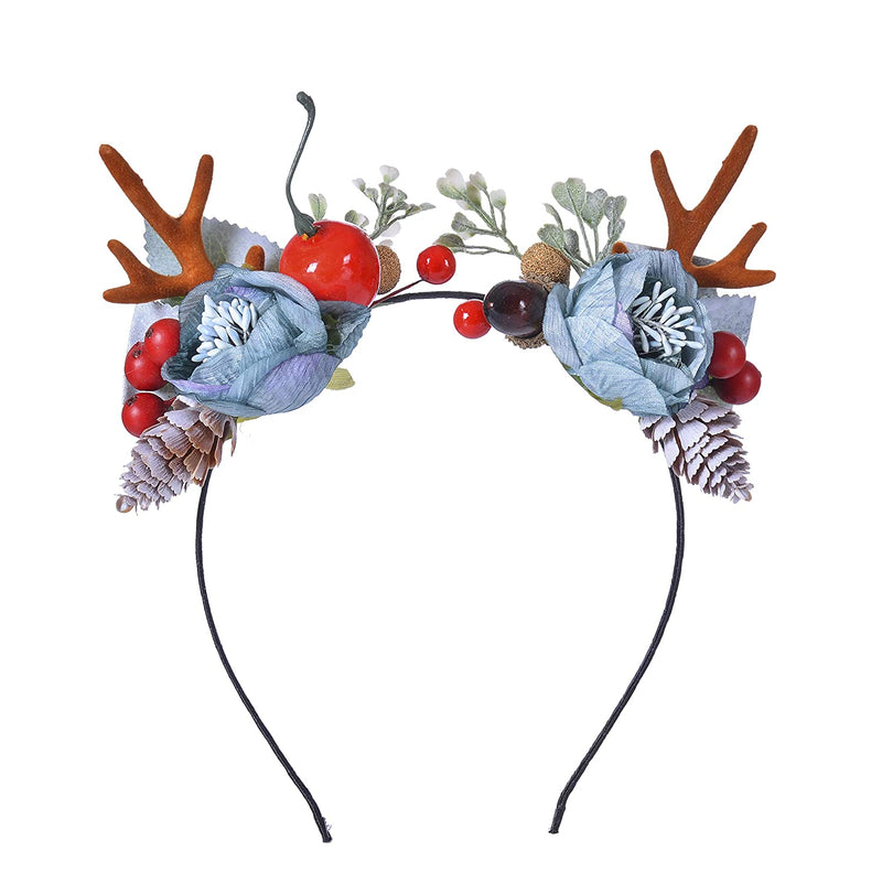 Christmas Reindeer Antlers Headband Hair Clips Hair Hoop Girl Beauty Headdress Reindeer Antler Headband Cute Deer Headband Hair Accessory Antler 4 ywduoying Store