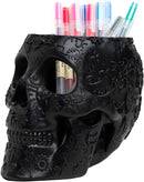 Skull Makeup Brush Holder Extra Large, Strong Resin Extra Large By The Wine Savant The Wine Savant