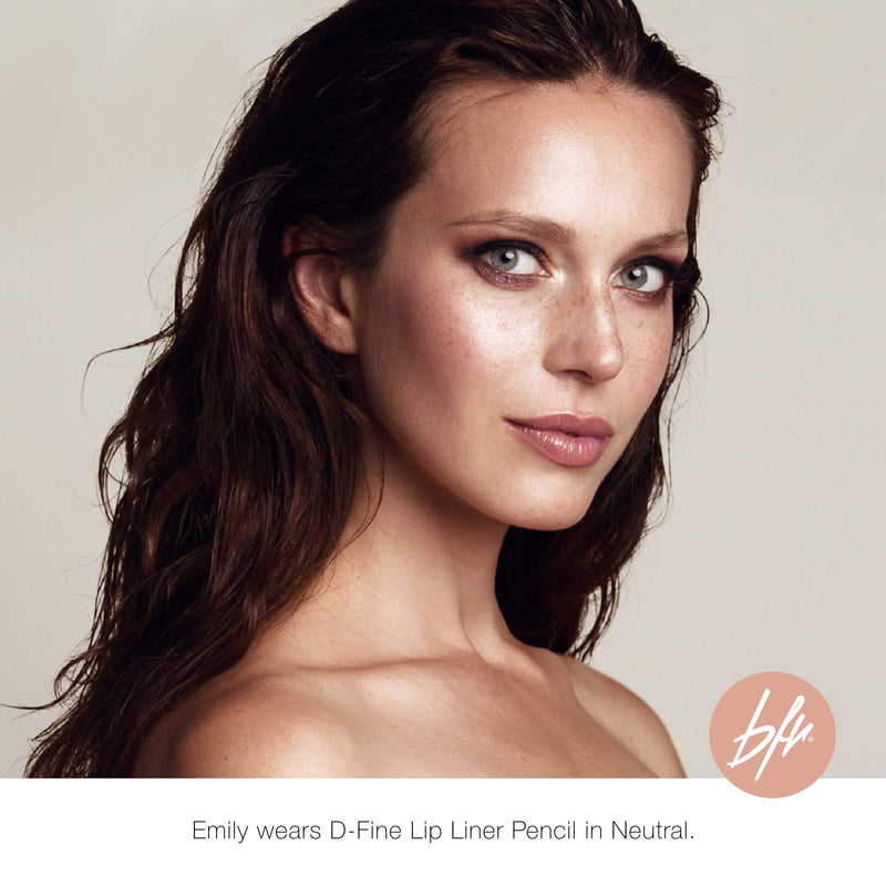 Beauty For Real D-Fine Lip Liner Pencil, Neutral - Set of 2 - Universal, Long-Wear Shade - Define, Enhance & Perfect Lip Shape - Creamy Texture for Easy Application - No Sharpener Required Beauty For Real