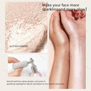 KYDA Highlighter Powder Spray, High Gloss Glitter Spray, Sparkling Powder Makeup, for Face and Body Glitter Cosmetic-Champagne Gold Infinity Warehouse