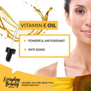 Organic Vitamin E Oil - USDA Certified 100% All Natural Plant Based 1oz - Light and Unscented Great for Scars After Surgery - For Face, Skin and Nails - Reduce Wrinkles, Anti Aging, Lighten Dark Spots Everyday Beauty Helping You Feel Beautiful Inside And Out