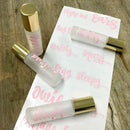 Got Oil Supplies Vinyl Essential Oil Labels - Fits 10ml Roller Bottles and Boston Round Glass Vials - 24 Blue & Pink, Gold or Silver Bottle Stickers To Choose From (Blue & Pink) Discount Manufacturing & Distributing