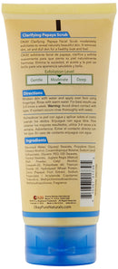 OKAY | Papaya Facial Scrub | Moderate Exfoliant | Cleans Pores - Smoothes Skin | Natural Papaya Extract | 6 oz Okay