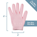 ZenToes Moisturizing Gel Sleeping Gloves Dry Hands Treatment - 1 Pair Unscented Hydrating Cracked Hand Healing Gloves - Repair Rough, Chapped Skin Overnight (Cotton Pink) ZenToes Store