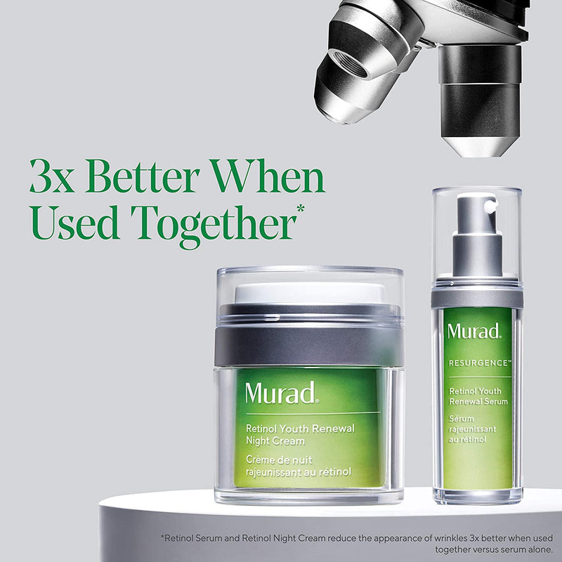 Murad Resurgence Retinol Youth Renewal Night Cream - Retinol Cream for Lines and Wrinkles - Anti-Aging Night Face Cream - Night Cream for Face Firming and Smoothing, 1.7 Fl Oz Murad