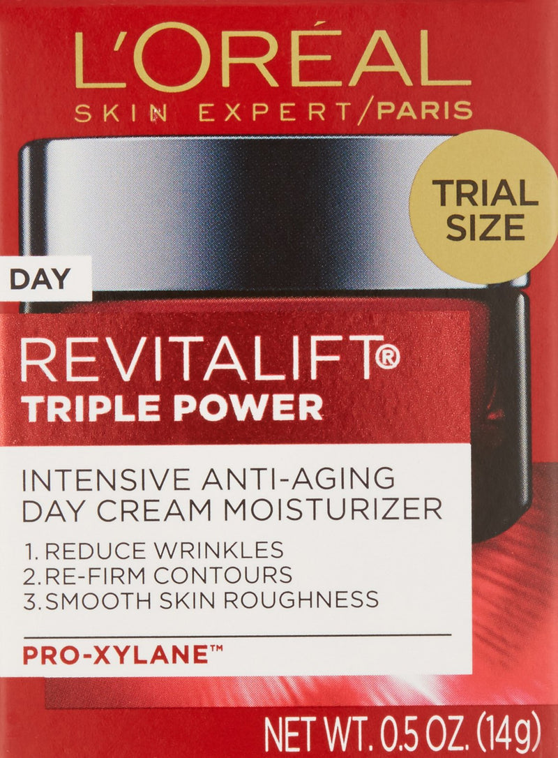 L'Oreal Paris Skin Care Revitalift Triple Power Intensive Anti-Aging Day Cream Moisturizer, 0.5 Ounce L'Oreal Paris