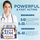 Butt Acne Clearing Cream, Thigh Acne Clearing treatment, Made in USA, Clears Acne, Pimples, and Dark Spots for the Buttocks and Thigh Area. Moisture, Heal and Recover with noticeable result in 4 days BellamiLuxx
