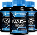 WELLNESS LABSRX Liposomal NAD Supplement, 1500mg - USA Made, NAD Resveratrol Supplement for Women and Men, NAD+ Support Cellular Health, Energy & Anti Aging - 3 Pack Infinity Warehouse