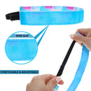 FROG SAC 6 PCS Tie Dye Elastic Headbands for Girls, Non Slip Hair Bands, Stretchy Adjustable Rainbow Girl Head Bands for Teens, Cute Hair Accessories Party Favors for Kids (Tie Dye) FROG SAC Store