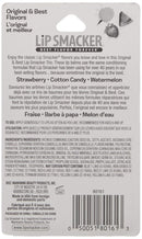Lip Smacker Lip Balm Trio Original and Best Strawberry Watermelon, Total Net Weight 0.42 Ounce Lip Smacker