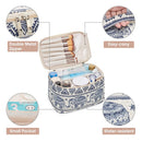 Travel Makeup Bag Large Cosmetic Bag Make up Case Organizer for Women and Girls (Large, Elephant) Narwey