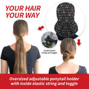 ABAMERICA Working Cap with Button Long Hair, Adjustable Working Hat Ponytail Holder, Tie Back Hats for Women, One Size (C01-1 Pack: Ponytail Heart Beating) ABAMERICA